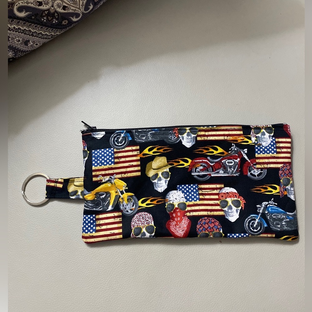 New Hot  Money Stash cash bag zippered pouch with keyring